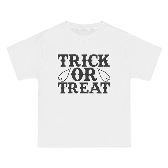 Halloween Trick or Treat T-Shirt, Short Sleeve Tee for Kids, Halloween Costume Shirt, Fun Fall Apparel, Halloween Party Outfit Printify