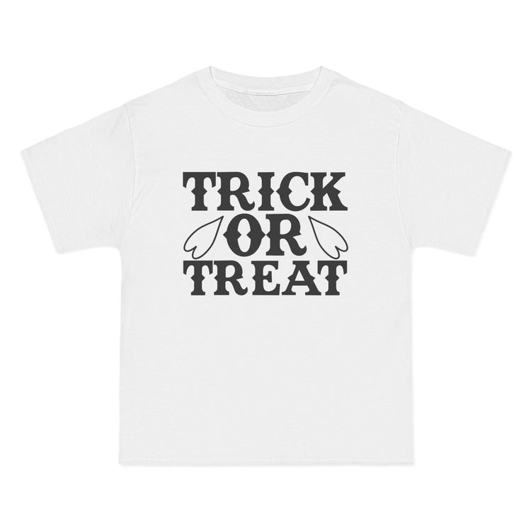 Halloween Trick or Treat T-Shirt, Short Sleeve Tee for Kids, Halloween Costume Shirt, Fun Fall Apparel, Halloween Party Outfit Printify