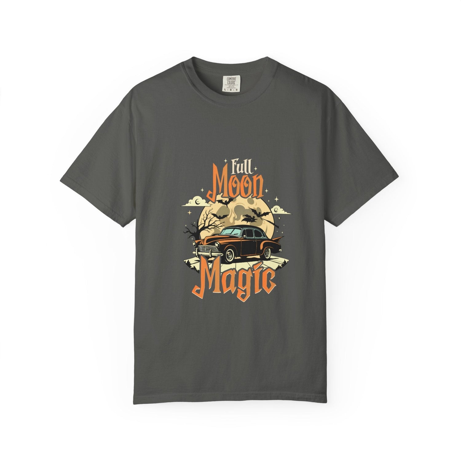 Moon Magic Unisex Garment-Dyed T-shirt, Vintage Car Tee, Astrology Gift, Casual Wear, Moon Lover Apparel, Unisex Soft T-shirt Printify