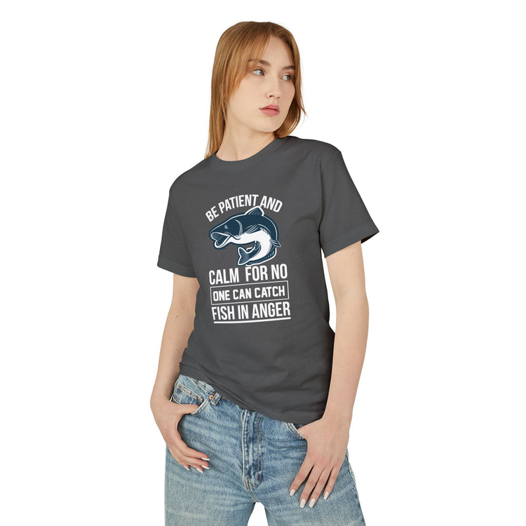 Fishing Adventure Cotton Tee, Unisex T-Shirt for Outdoor Enthusiasts, Casual Wear, Gift for Fishermen, Nature Lover Apparel Printify