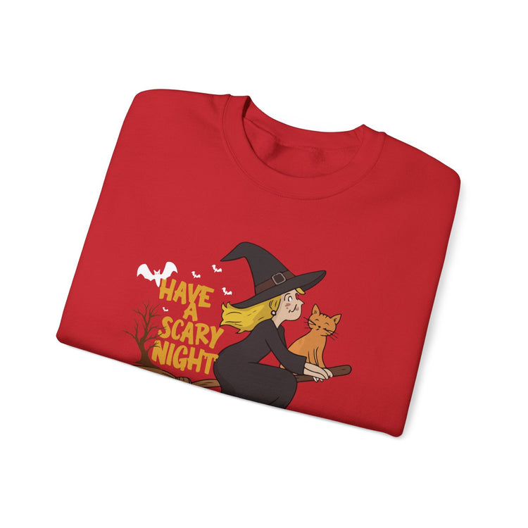 Halloween Witch Sweatshirt, Cozy Crewneck, Unisex Sweater, Spooky Season Apparel, Scary Night Gift, Fall Fashion Printify
