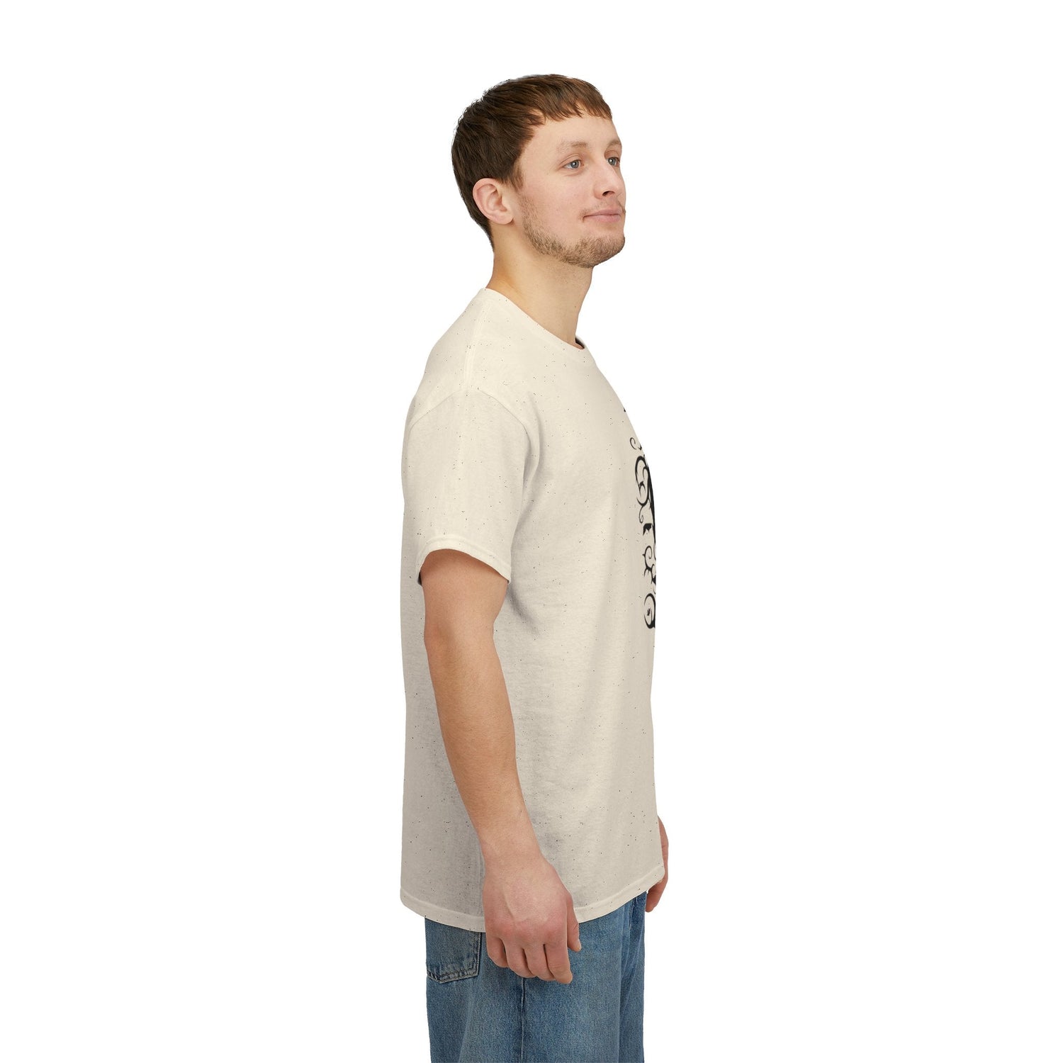 Whimsical Forest Silhouette Tee, Unisex Heavy Cotton T-Shirt, Fall Fashion, Halloween Shirt, Nature Lover Gift Printify