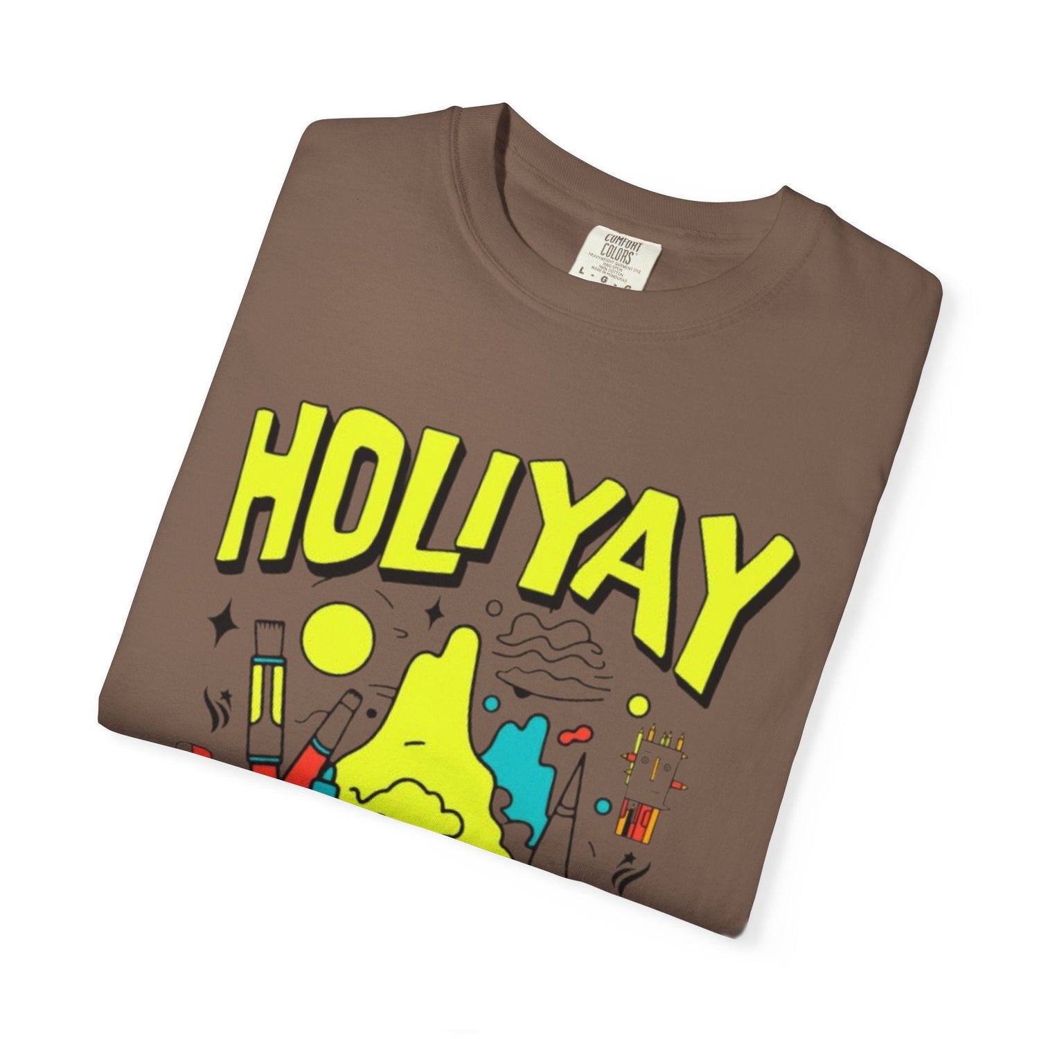 Holi-Yay Graphic T-Shirt, Fun Summer Tee, Unique Gift, Casual Wear, Birthday, Holiday Celebration, Unisex Apparel Printify