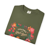 Floral Thank You T-Shirt, Comfortable Gift Tee, Unisex Floral Tee, Casual Style Shirt, Appreciation Day Gift, Everyday Wear Printify