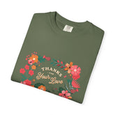 Floral Thank You T-Shirt, Comfortable Gift Tee, Unisex Floral Tee, Casual Style Shirt, Appreciation Day Gift, Everyday Wear Printify