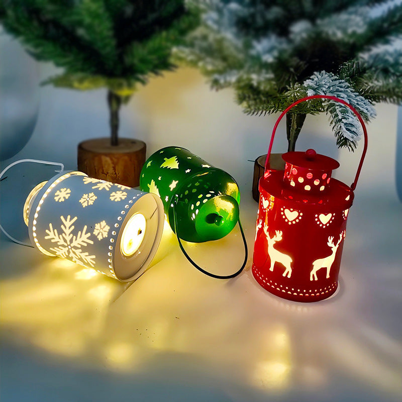 Christmas Candle Lights LED Small Lanterns Wind Lights Electronic Candles Nordic Style Creative Holiday Decoration Decorations My Store
