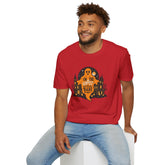 Halloween Ghost T-Shirt, Unisex Softstyle Tee for Halloween, Cute Halloween Shirt, Fall Festive Wear, Funny Ghost Design Printify