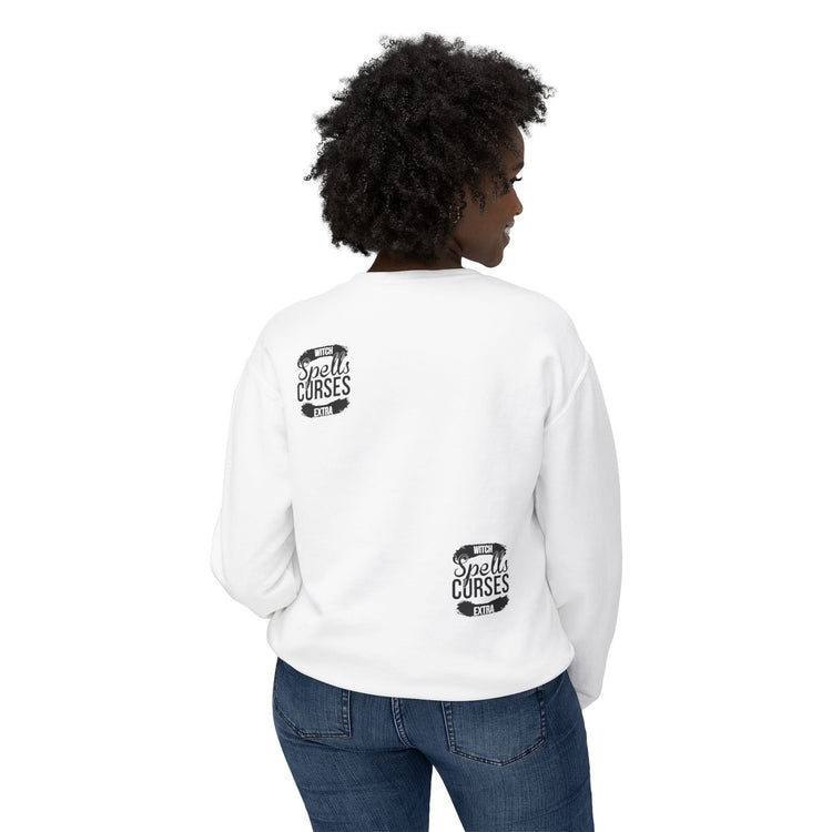 Witchy Spells Crewneck Sweatshirt, Unisex Magic Sweatshirt, Halloween Gift, Witch Apparel, Cozy Outfit, Occult Fashion Printify