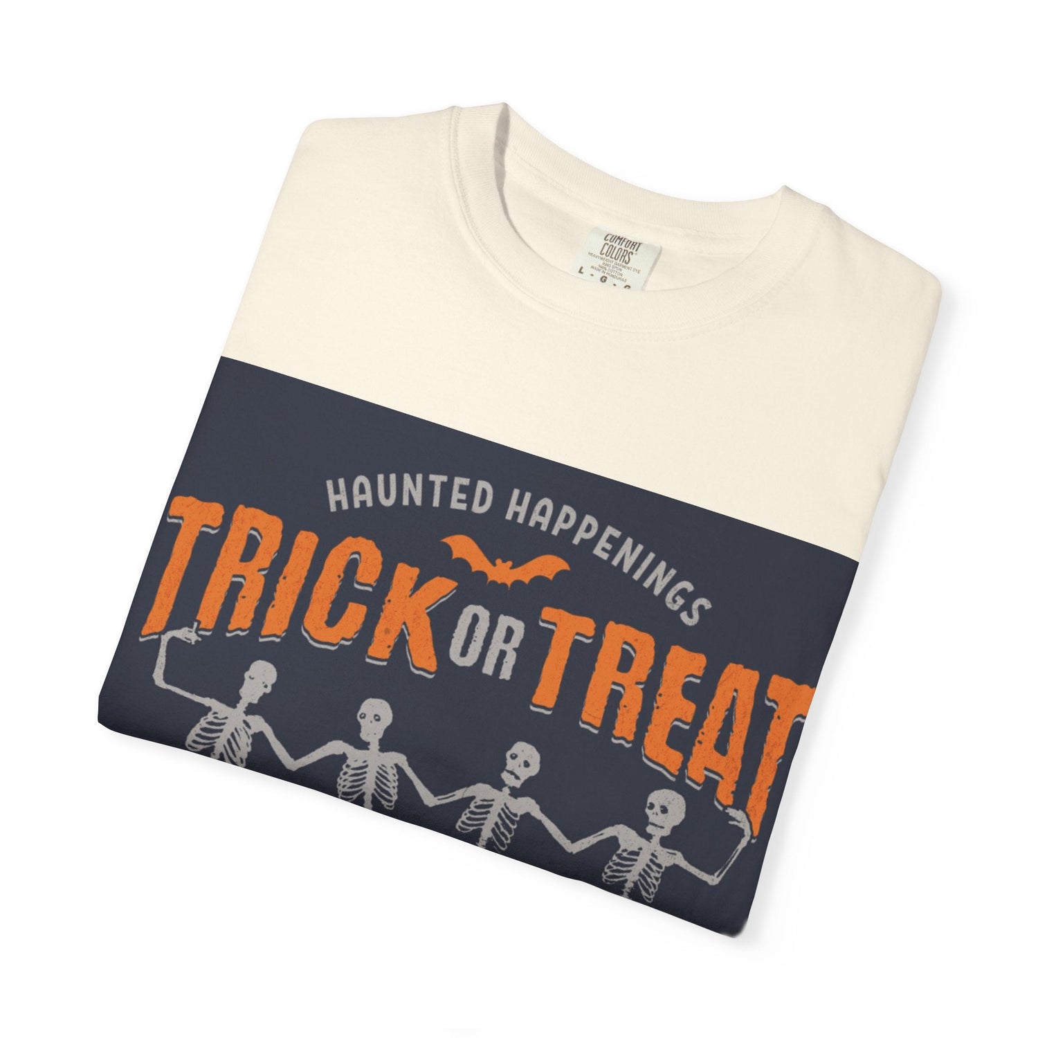 Halloween Skeleton T-Shirt, Trick or Treat Shirt, Spooky Fashion, Unisex Graphic Tee, October Festive Apparel, Halloween Gift Printify