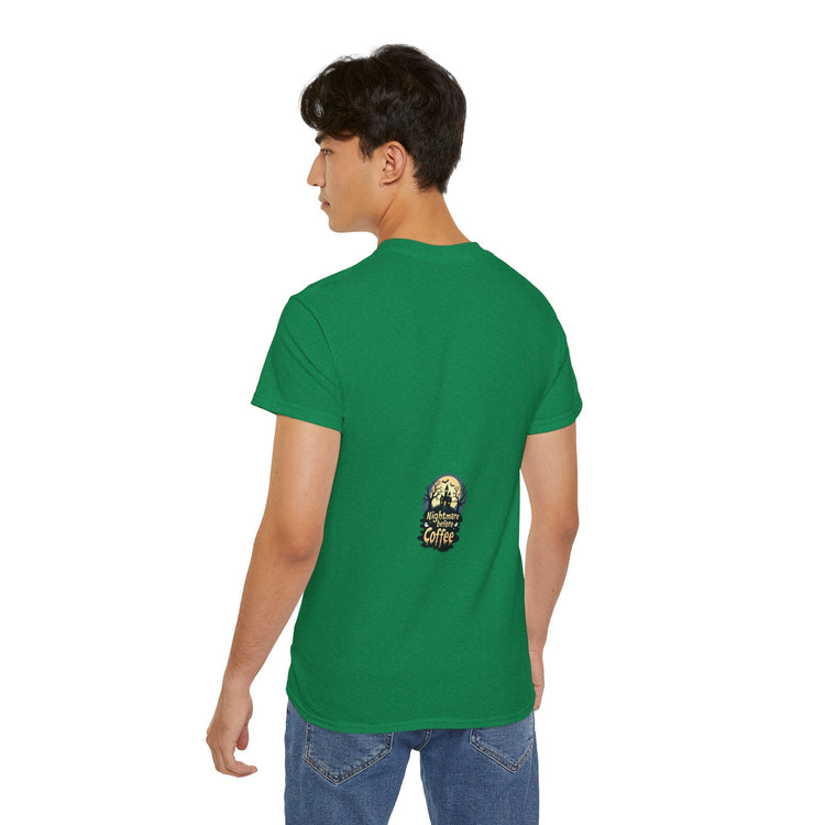 Nightmare Before Coffee Tee, Halloween T-Shirt, Coffee Lover Gift, Spooky Shirt, Unisex Graphic Tee, Autumn Apparel Printify