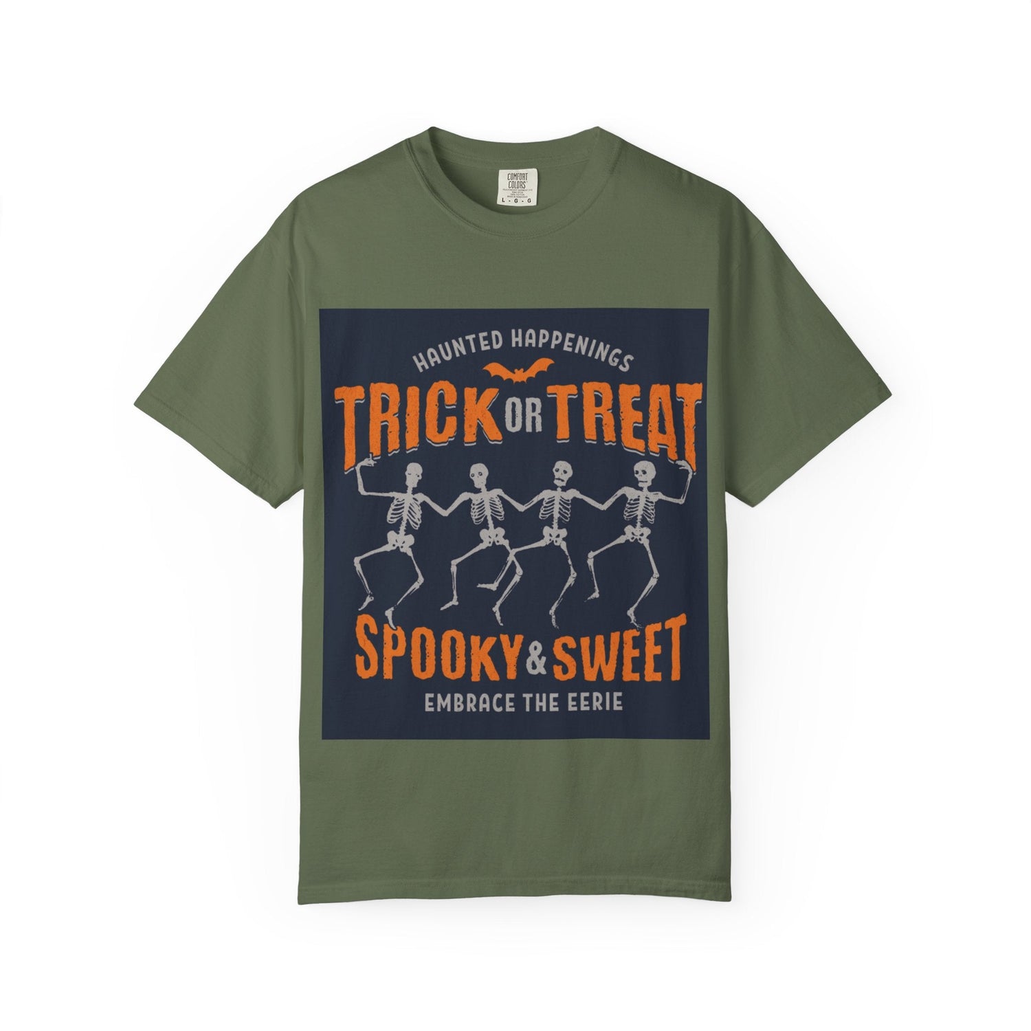 Halloween Skeleton T-Shirt, Trick or Treat Shirt, Spooky Fashion, Unisex Graphic Tee, October Festive Apparel, Halloween Gift Printify