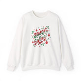 Cozy Holiday Sweatshirt Season of Giving Unisex Crewneck Perfect Gift Christmas Winter Wear Comfortable Stylish Heavy Blend Festive Sweatshirt Printify