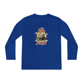 Youth Long Sleeve Competitor Tee - Vibrant Graphic Tee for Kids, Perfect for Casual Outings, Halloween, Parties, Everyday Wear, Unique [...] Printify