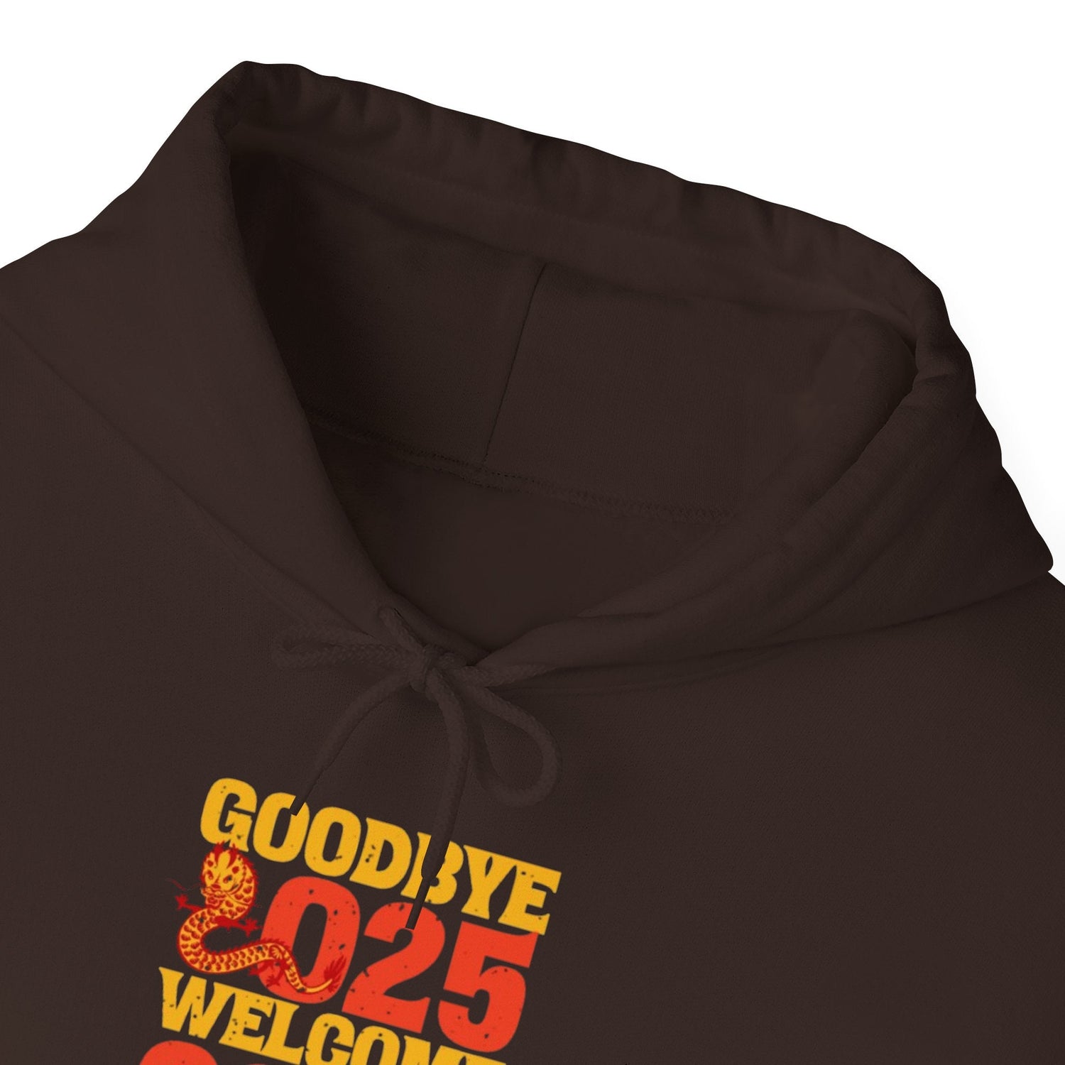 New Year Celebration Hoodie Goodbye 2025 Welcome 2026 Sweatshirt Cozy Gift Friends Unisex Pullover Trendy Winter Fashion Heavy Blend Hooded Printify