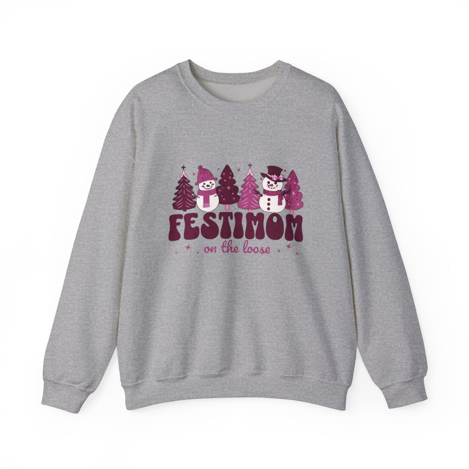 Festive Crewneck Sweatshirt with Fun Holiday Design, Cozy Winter Wear, Christmas Gift, Comfy Sweater, Unisex Holiday Apparel Printify