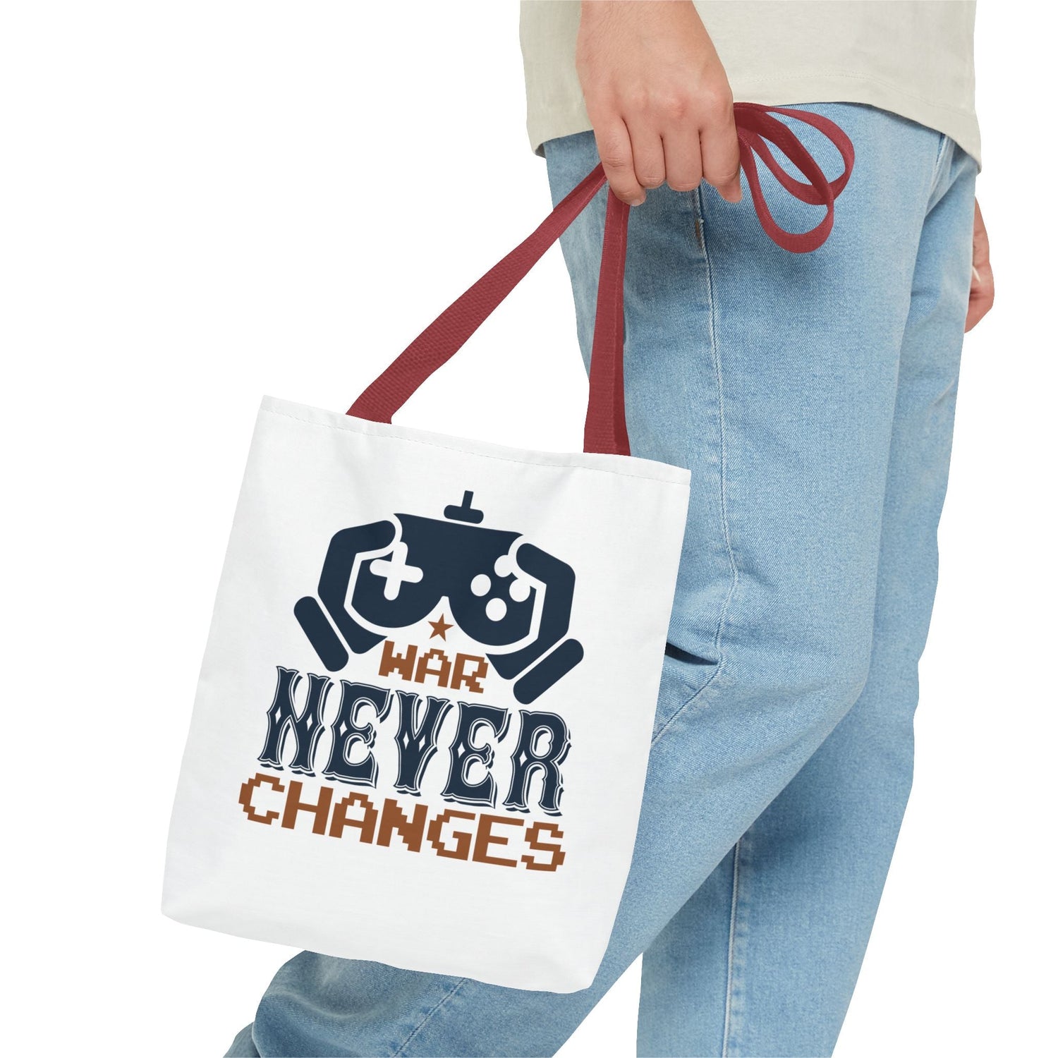 Gamer Tote Bag - War Never Changes, Video Game Bag, Gift for Gamers, Gaming Merchandise, Eco-Friendly Canvas Bag Printify
