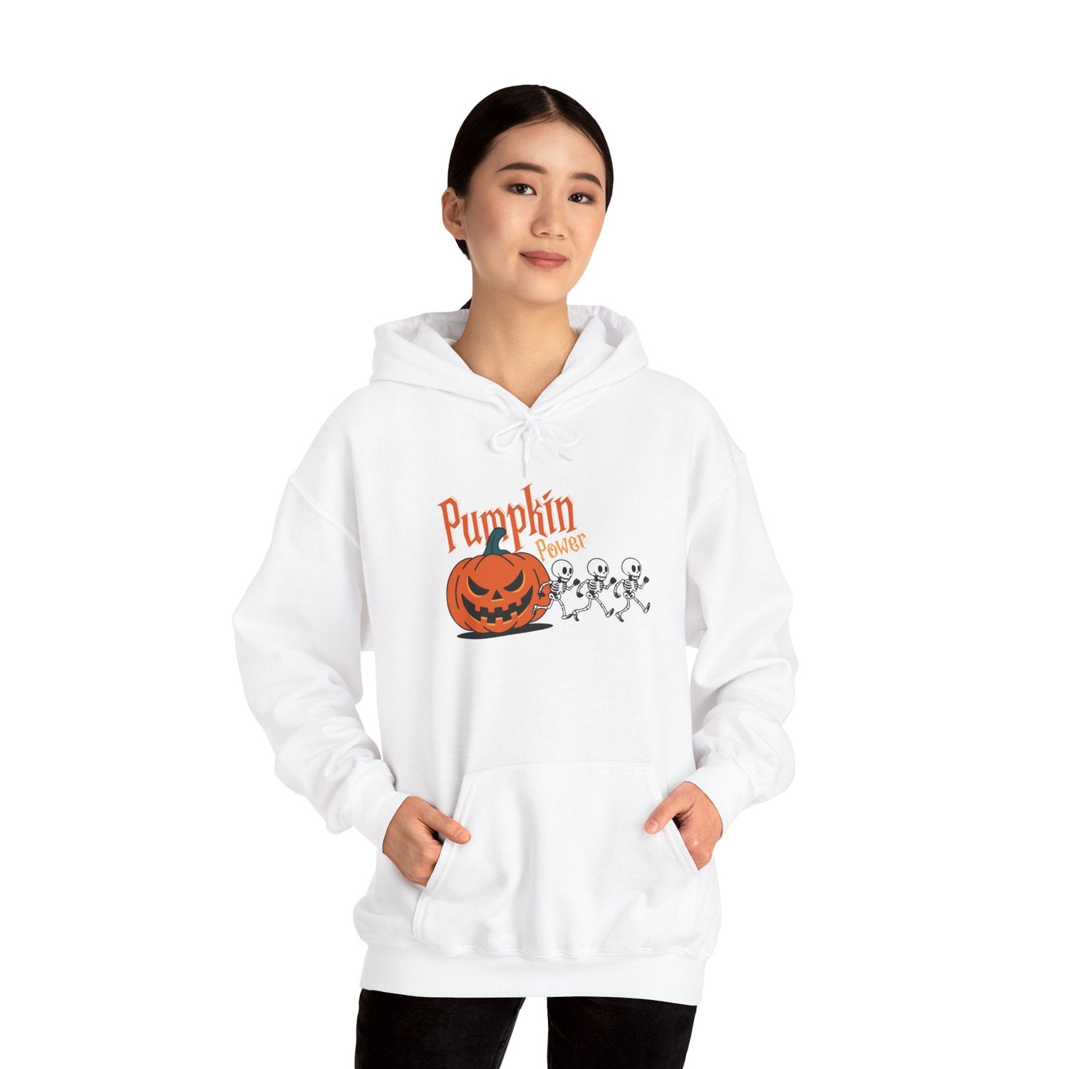 Halloween Pumpkin Sweatshirt, Spooky Fall Apparel, Cozy Hoodie, Unisex Halloween Clothing, Perfect Gift for Halloween Printify