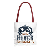 Gamer Tote Bag - War Never Changes, Video Game Bag, Gift for Gamers, Gaming Merchandise, Eco-Friendly Canvas Bag Printify
