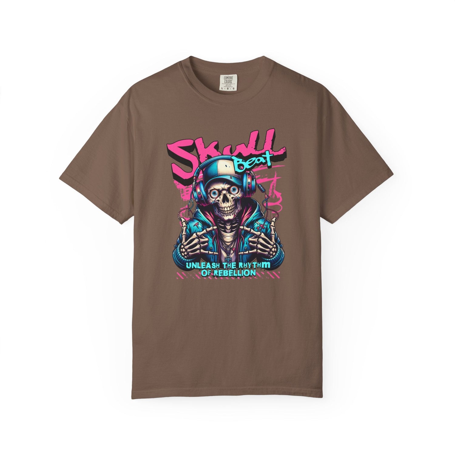 Skull Beat Unisex T-Shirt - Music Lover Graphic Tee, Halloween Costume, Premium Cotton Streetwear Gift for Men & Women, Alternative Fashion Printify