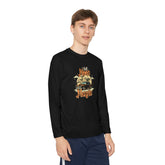 Youth Long Sleeve Competitor Tee - Vibrant Graphic Tee for Kids, Perfect for Casual Outings, Halloween, Parties, Everyday Wear, Unique [...] Printify