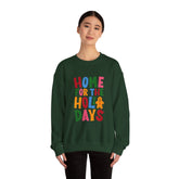 Home for the Holidays Crewneck Sweatshirt, Festive Sweater, Winter Apparel, Christmas Gift, Cozy Holiday Wear Printify