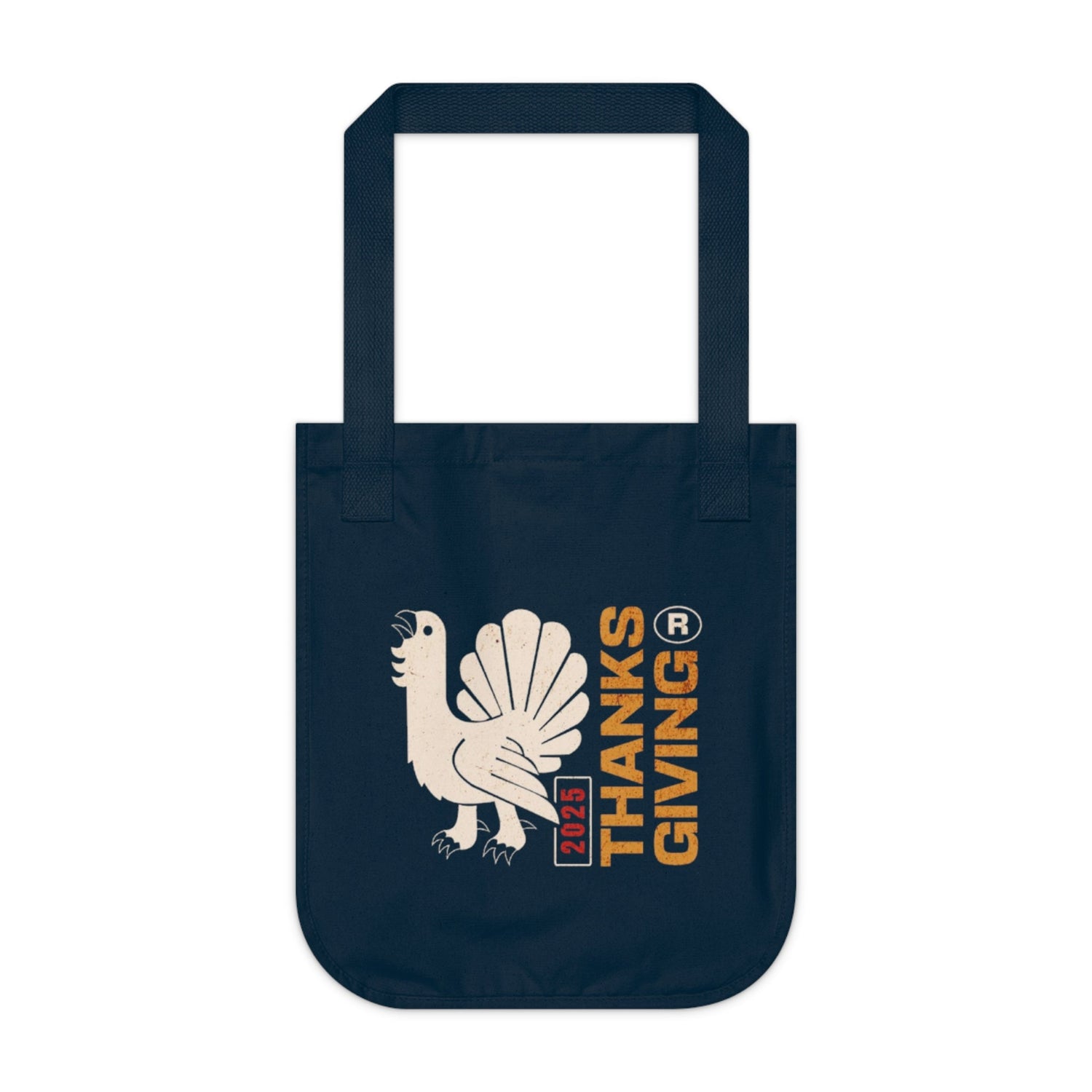 Thanksgiving Organic Canvas Tote Bag, Eco-Friendly Shopping Bag, Reusable Gift Bag, Fall Decor, Seasonal Tote Printify
