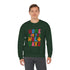 Home for the Holidays Crewneck Sweatshirt, Festive Sweater, Winter Apparel, Christmas Gift, Cozy Holiday Wear Printify