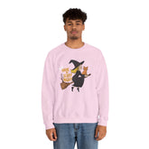 Halloween Witch Sweatshirt, Cozy Crewneck, Unisex Sweater, Spooky Season Apparel, Scary Night Gift, Fall Fashion Printify