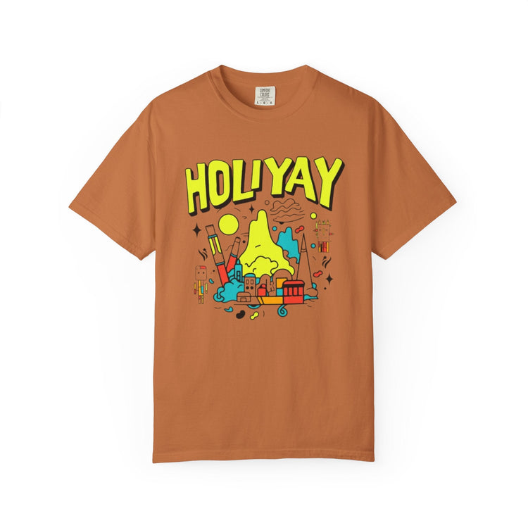Holi-Yay Graphic T-Shirt, Fun Summer Tee, Unique Gift, Casual Wear, Birthday, Holiday Celebration, Unisex Apparel Printify