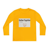 Thanksgiving Youth Long Sleeve Tee, Gather Together Shirt, Kids Long Sleeve Shirt, Family Celebration Apparel, Holiday Gift Printify