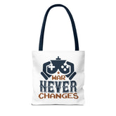 Gamer Tote Bag - War Never Changes, Video Game Bag, Gift for Gamers, Gaming Merchandise, Eco-Friendly Canvas Bag Printify