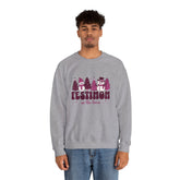 Festive Crewneck Sweatshirt with Fun Holiday Design, Cozy Winter Wear, Christmas Gift, Comfy Sweater, Unisex Holiday Apparel Printify