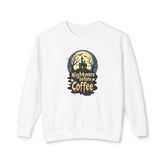 Unisex Lightweight Crewneck Sweatshirt - Nightmare Before Coffee Printify