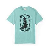 Witchy Garment-Dyed T-Shirt | Halloween Fashion Unisex Tee | Spooky Fall Apparel | Witch Costume Essential Printify