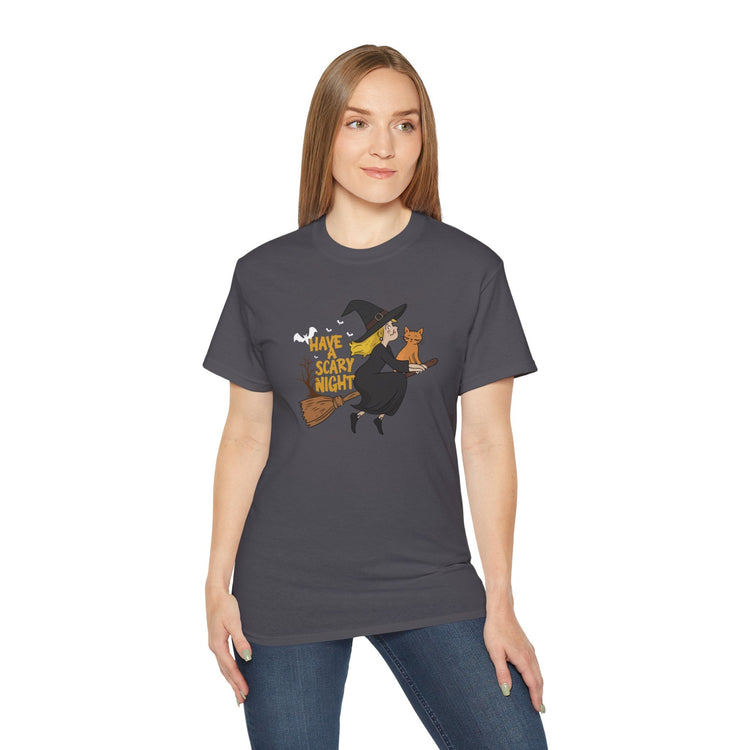 Halloween Witch T-Shirt, Funny Tee, Spooky Apparel, Costume Party Shirt, Fall Fashion, Trick or Treat Printify