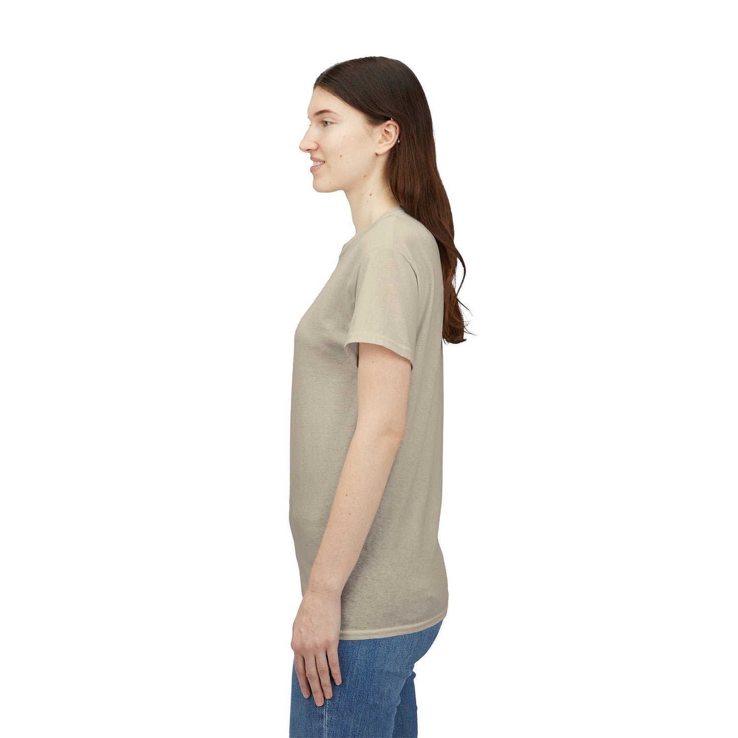 Whimsical Forest Silhouette Tee, Unisex Heavy Cotton T-Shirt, Fall Fashion, Halloween Shirt, Nature Lover Gift Printify