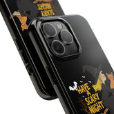 Halloween Phone Case, Tough Phone Cover, Scary Night Case, Witch and Cat Design, Perfect for Fall Printify