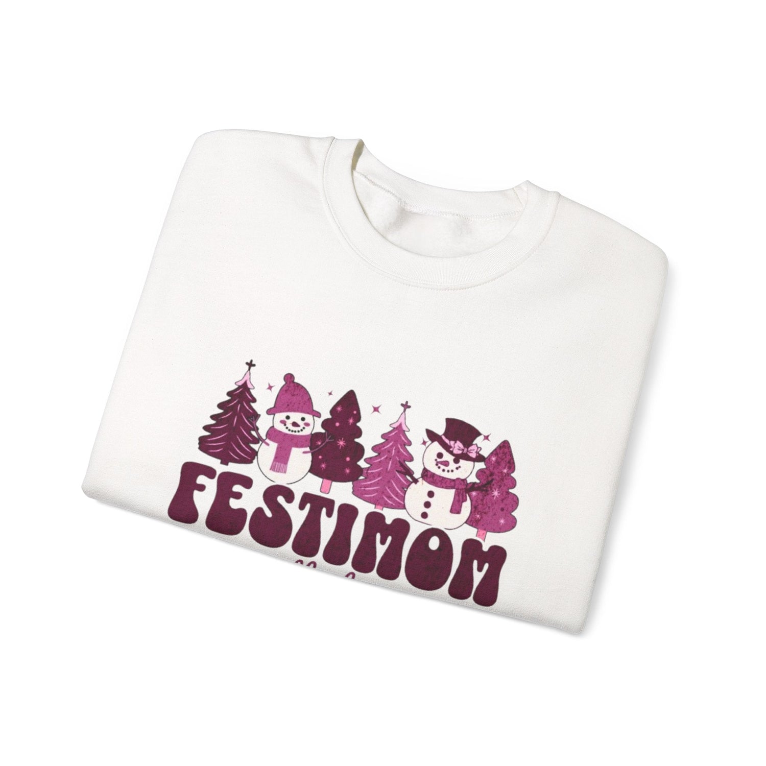 Festive Crewneck Sweatshirt with Fun Holiday Design, Cozy Winter Wear, Christmas Gift, Comfy Sweater, Unisex Holiday Apparel Printify