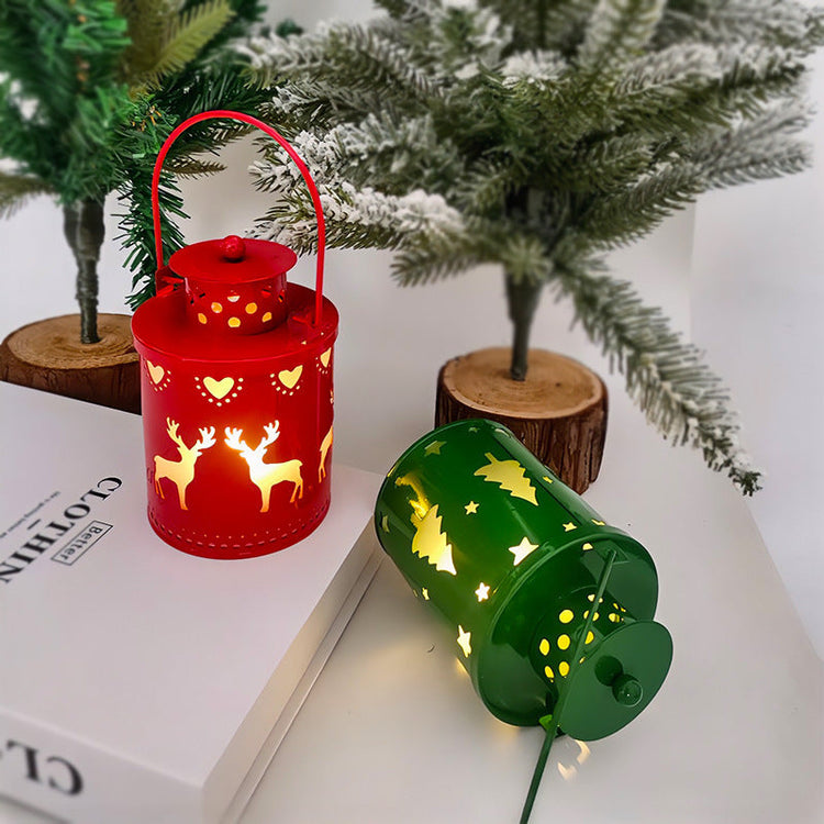 Christmas Candle Lights LED Small Lanterns Wind Lights Electronic Candles Nordic Style Creative Holiday Decoration Decorations My Store