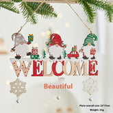 Christmas Tree Ornaments Christmas Wooden English Letter Card Ornaments My Store