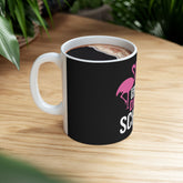 Flamingo School Celebration Mug | 100 Days of School Gift | Fun Teacher Appreciation | Cute Student Keepsake | Drinkware Printify