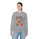 Home for the Holidays Crewneck Sweatshirt, Festive Sweater, Winter Apparel, Christmas Gift, Cozy Holiday Wear Printify