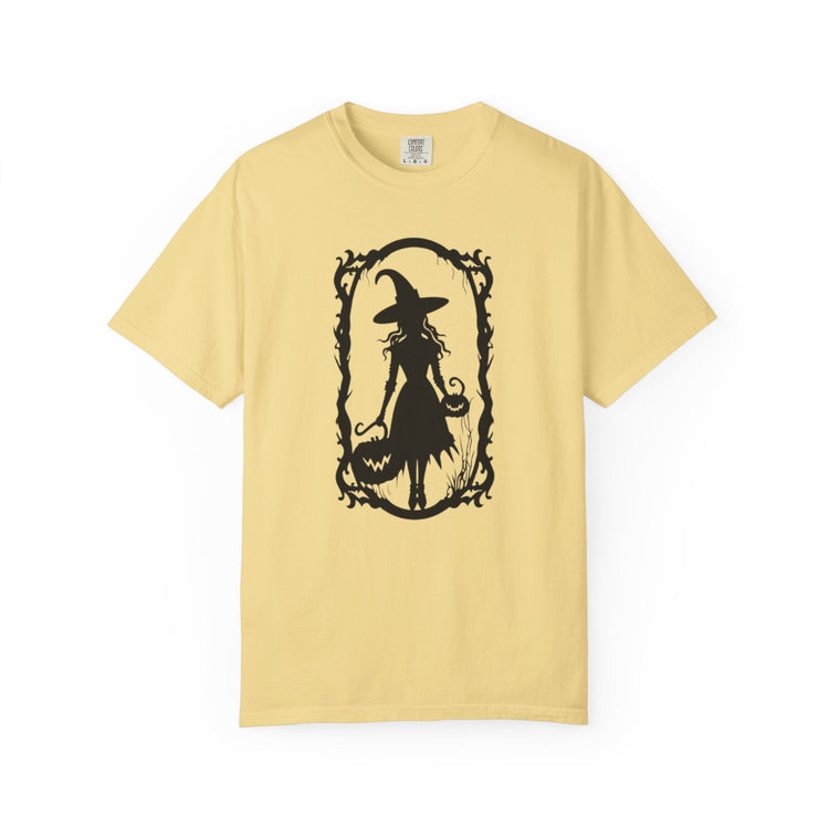Witchy Garment-Dyed T-Shirt | Halloween Fashion Unisex Tee | Spooky Fall Apparel | Witch Costume Essential Printify