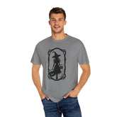 Witchy Garment-Dyed T-Shirt | Halloween Fashion Unisex Tee | Spooky Fall Apparel | Witch Costume Essential Printify
