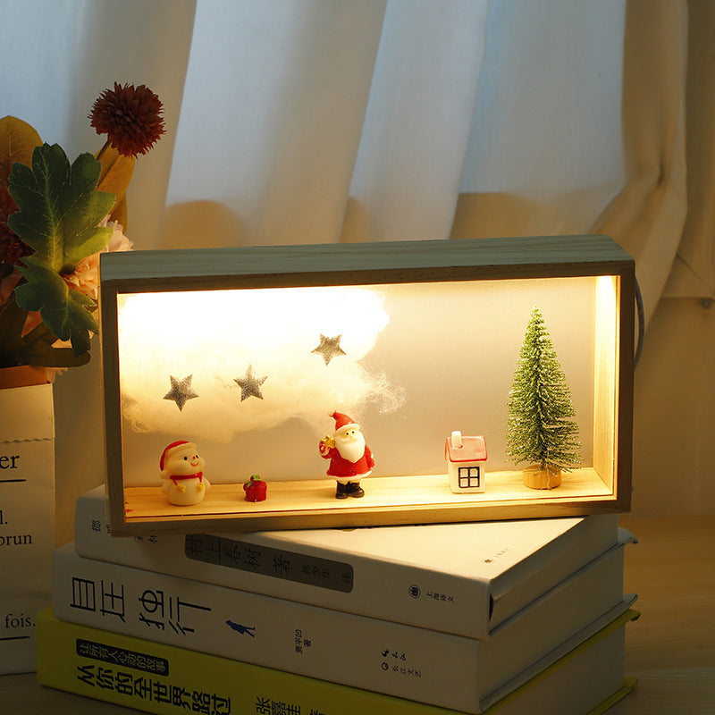Christmas Small Night Lamp Mini Glass Cover My Store