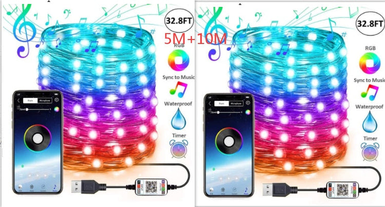 Christmas Tree Decoration Lights Custom LED String Lights My Store