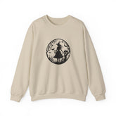 Mystical Forest Crewneck Sweatshirt, Cozy Fall Layering, Gift for Nature Lovers, Halloween Apparel, Unisex Sweatshirt Printify