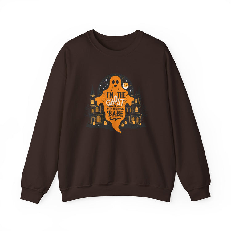 Unisex Halloween Ghost Sweatshirt - Spooky Vibes, Cozy Apparel, Perfect for Fall, Ghost Lover Gift, Halloween Celebration Printify