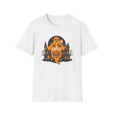 Halloween Ghost T-Shirt, Unisex Softstyle Tee for Halloween, Cute Halloween Shirt, Fall Festive Wear, Funny Ghost Design Printify