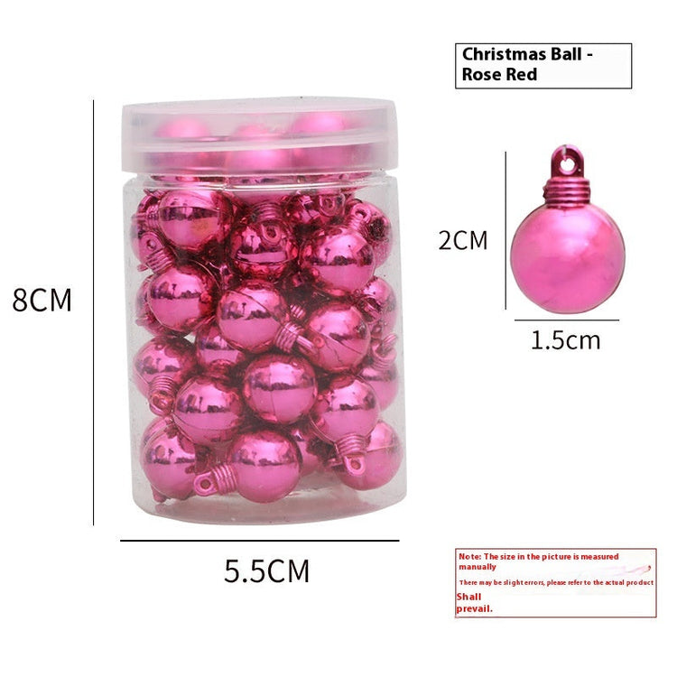 48 Christmas Electroplated Glossy Balls Mini Hanging Ball My Store